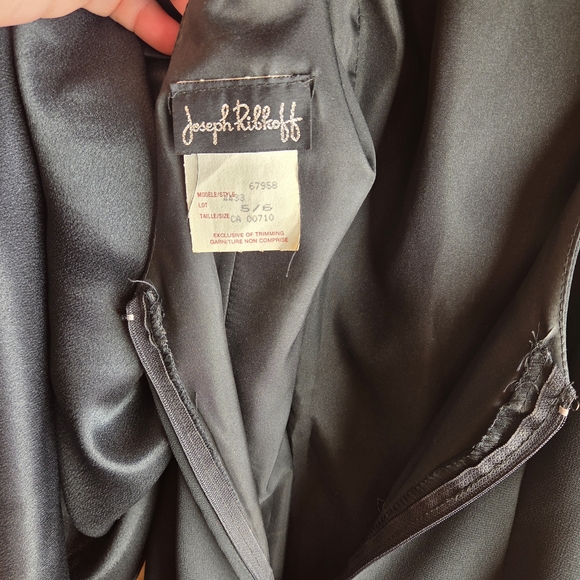 Joseph Ribkoff Black Sleeveless Cape Cowl Back Dress - Picture 13 of 13